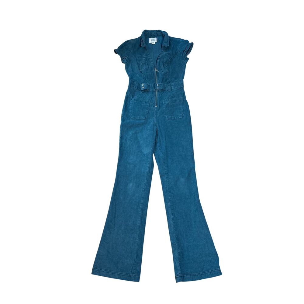BDG Rue Corduroy Jumpsuit  Zip Front Jumpsuit Flare Size S - - Picture 2 of 7